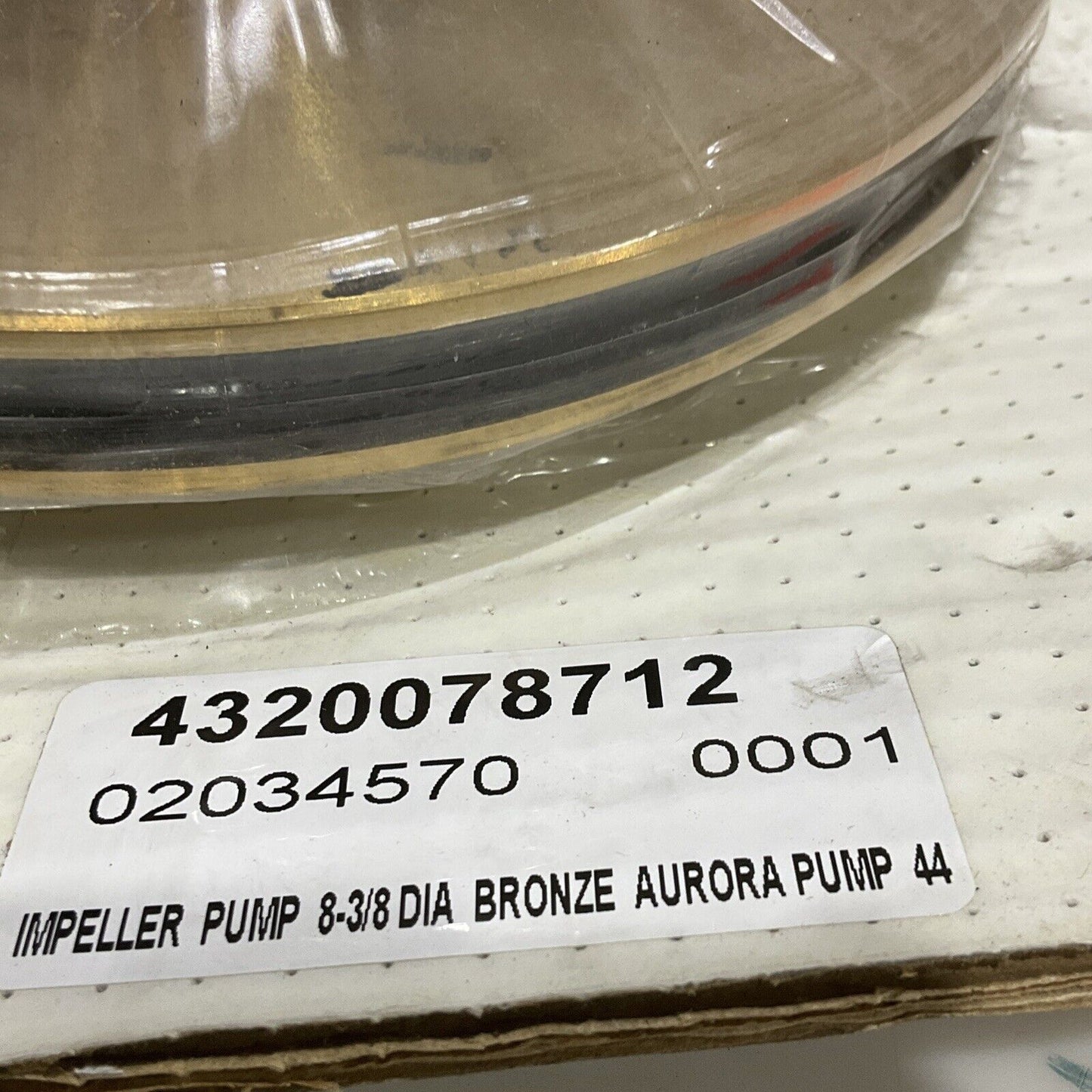 AURORA PUMP 443-0439-225 PUMP IMPELLER 8-3/8” BROZE TYPE 344 373