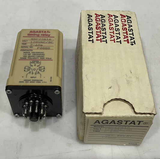 AGASTAT SSC22AIA TIMING RELAY 120VAC/DC 373