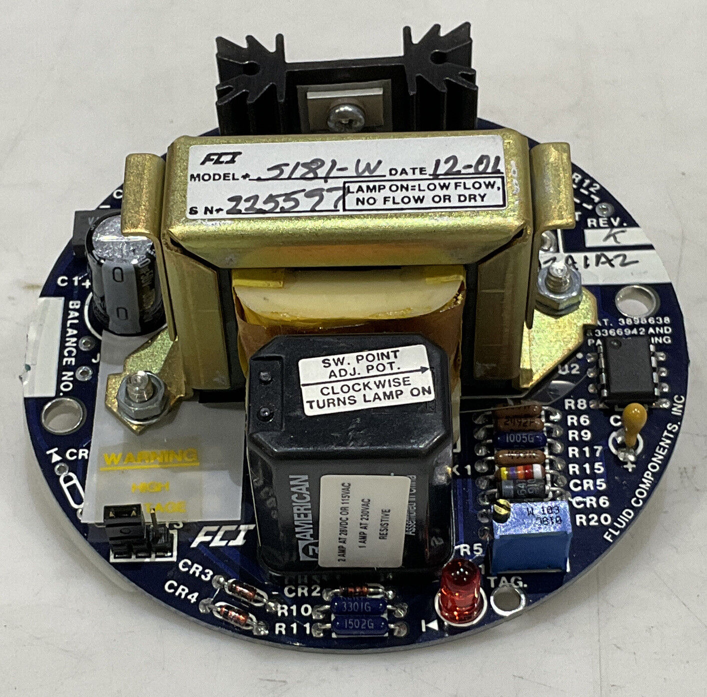 FCI 5181-W HEATER WATTAGE CONTROL 373