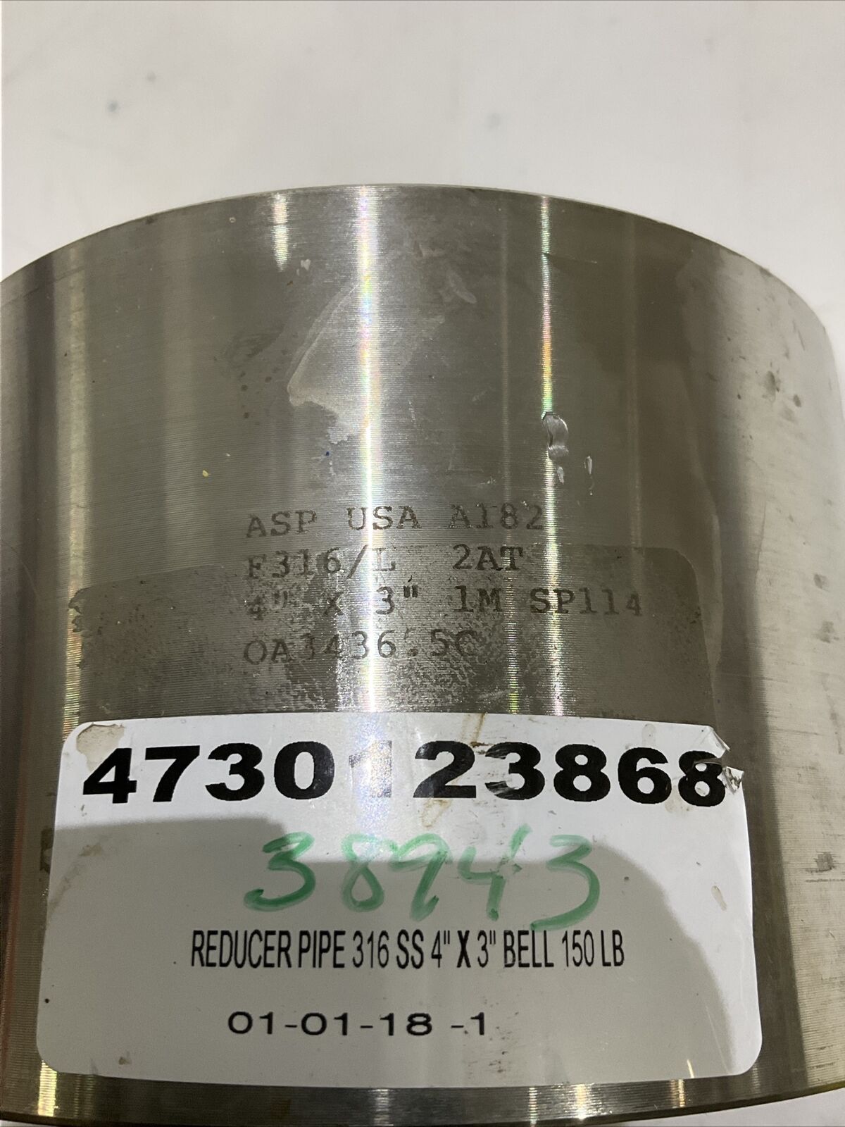 ASP A1482 76260656 22E17113 PIPE REDUCER 4” X 3” 150 LB 373