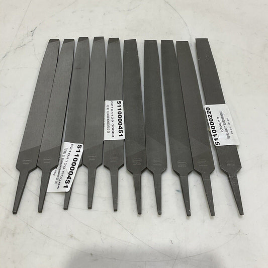 SCHMIDT BASTARD 10” FILE HALF ROUND & FLAT LOT OF 10 373