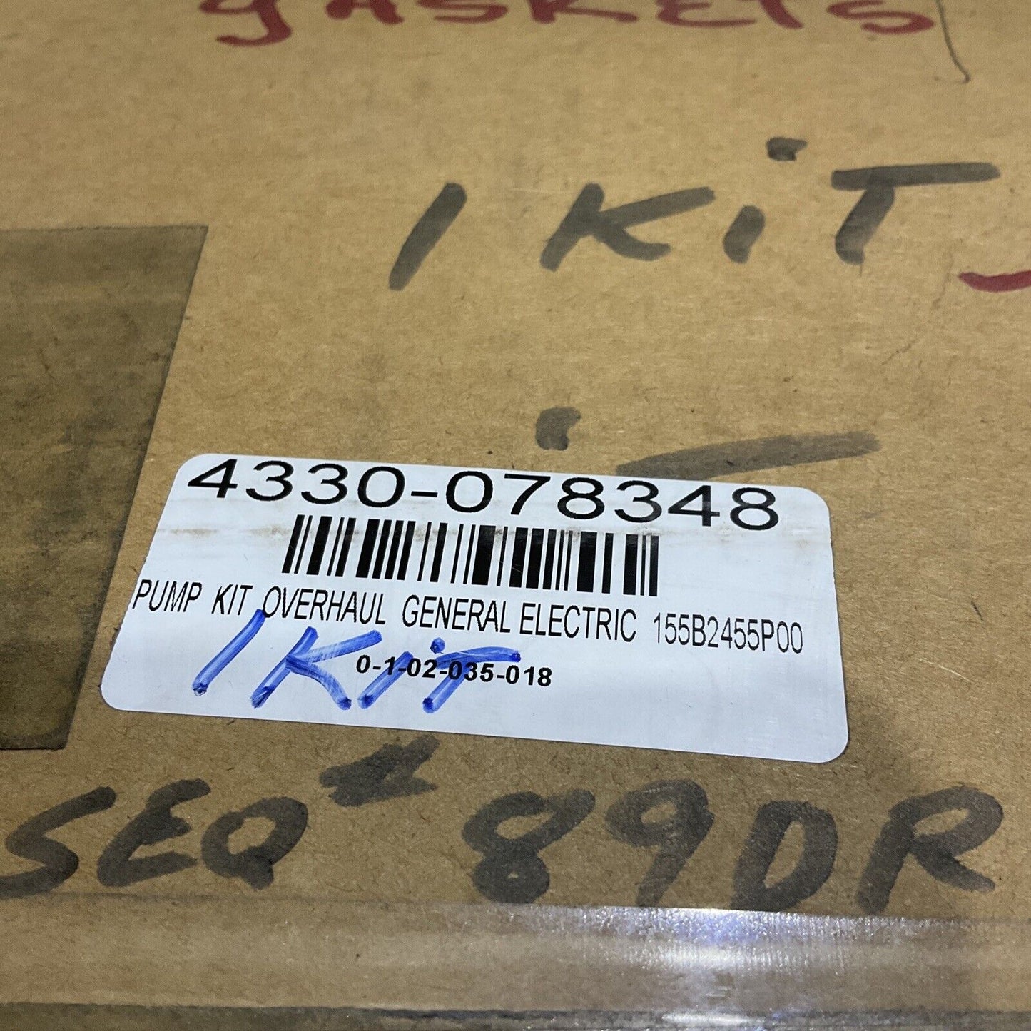 GENERAL ELECTRIC 155B2455P0001 MINOR OVERHAUL OIL PUMP KIT 2 SEAL 50 GPM 373