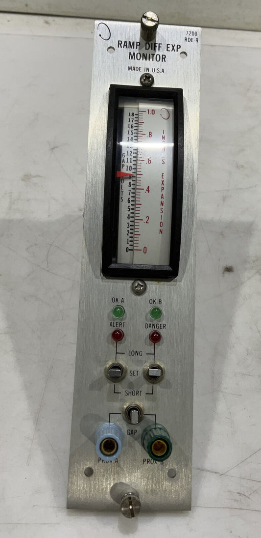 FRONT PANEL MC 82-0040 7200 RDE-R RAMP DIFF EXP MONITOR 373
