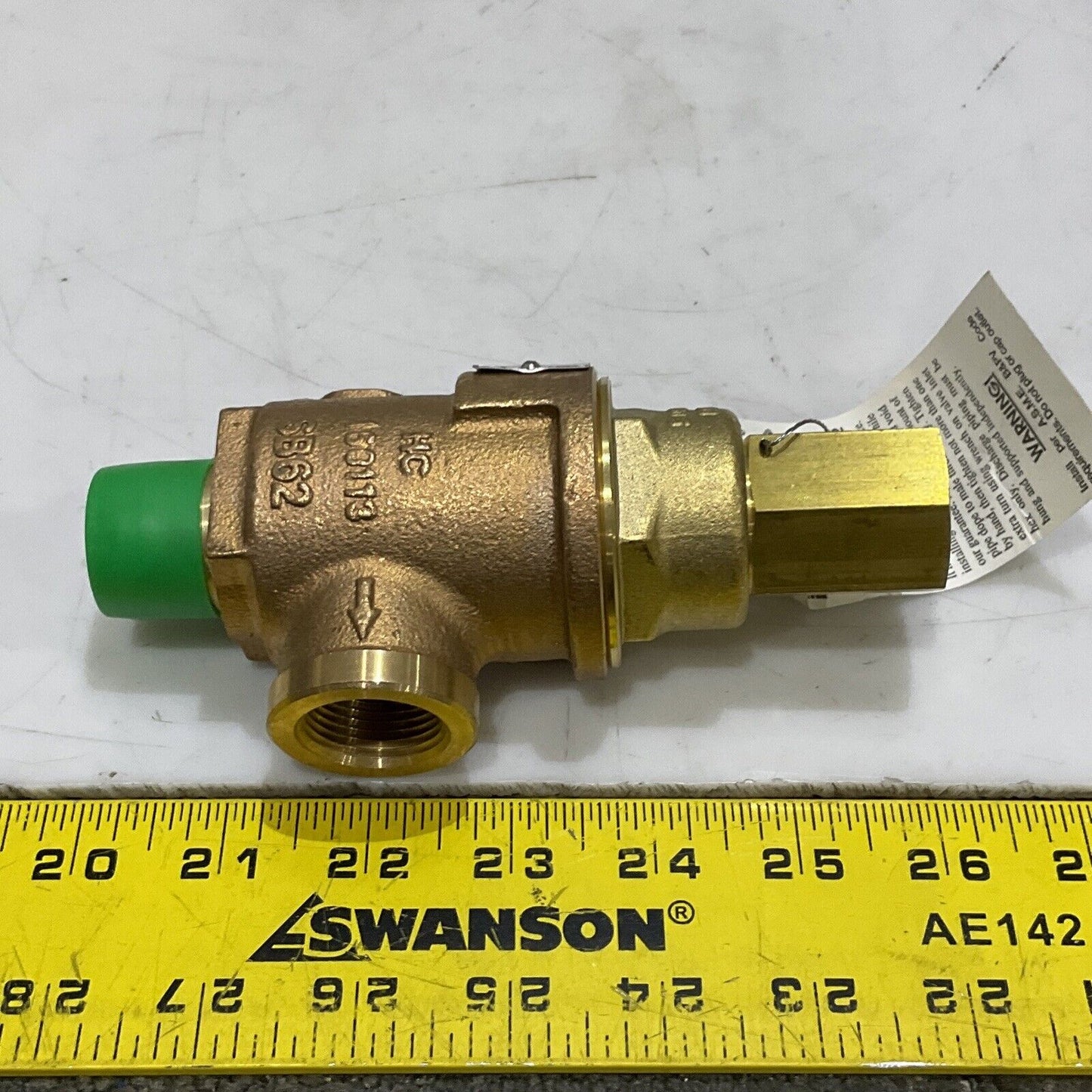 KUNKLE VALVE 0020-D01-MG-0060 PRESSURE RELIEF VALVE 3/4” 60 PSI 16 GPM 373