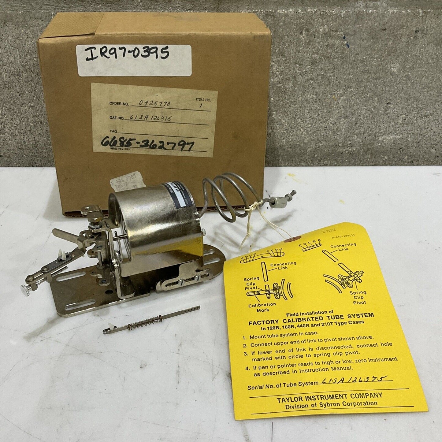 ABB KENT-TAYLOR 61S738-5 618A126375 0425770 BELLOWS PRESSURE CAPSULE ELEMENT 373