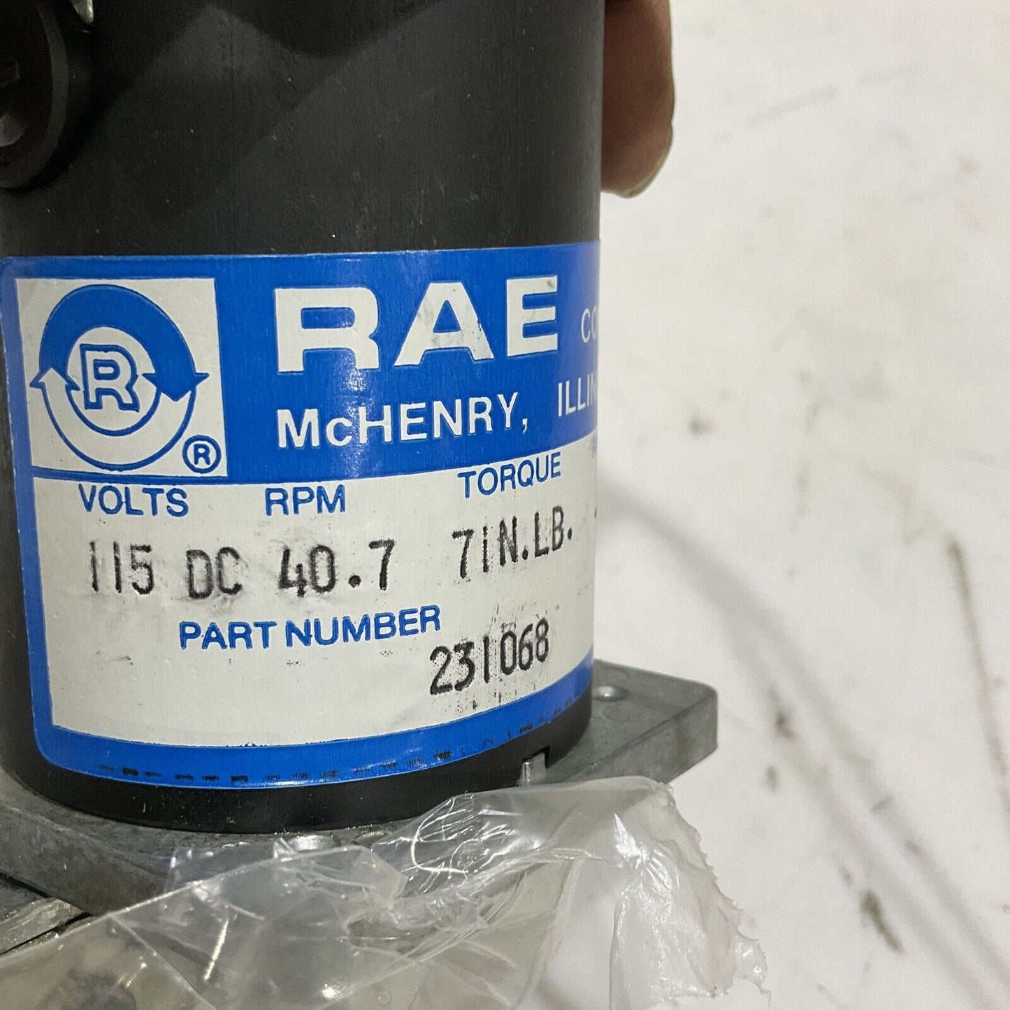 RAE 231068 SULLAIR 1024 MOTOR, EVA REPAIR KIT, ELECTRIC 115VDC 373