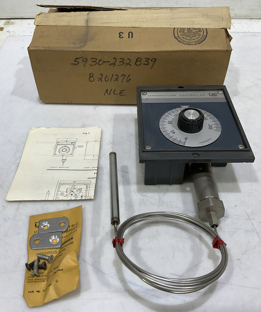 UNITED ELECTRIC MODEL 602 6BS 0-250 F TEMPERATURE CONTROLLER 373