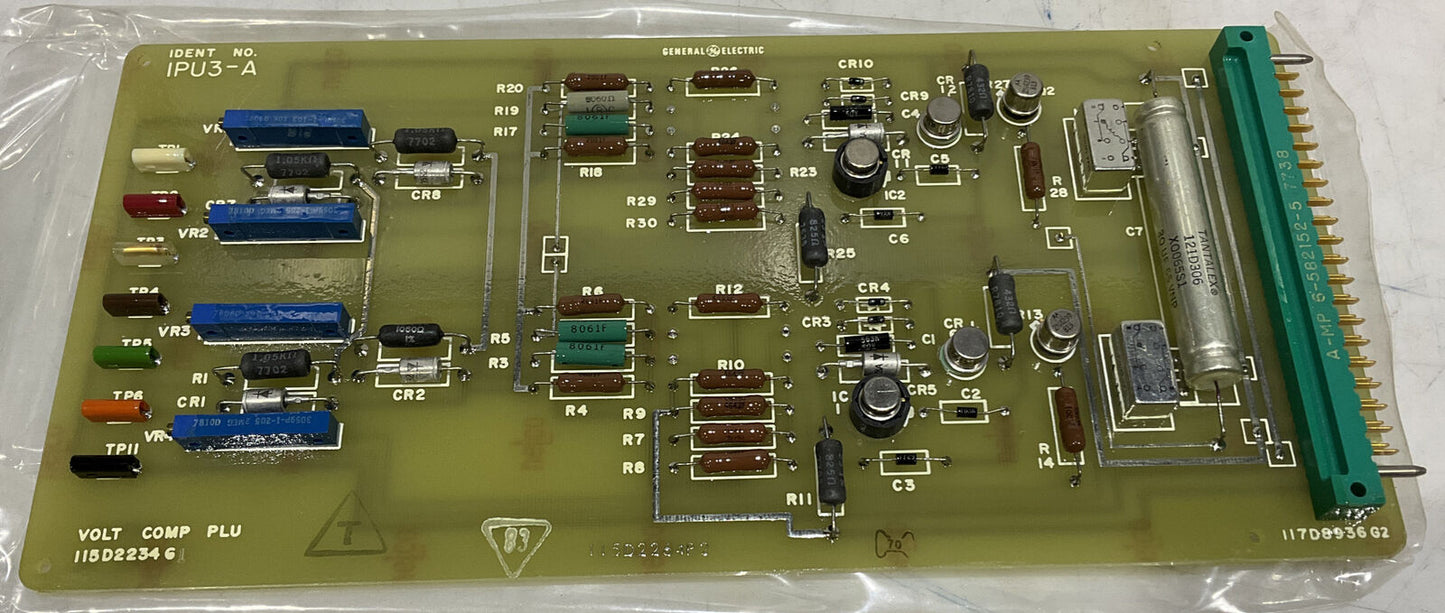GENERAL ELECTRIC 1PU3-A 115D2234 G1 VOLT COMP PLU MODULE 373