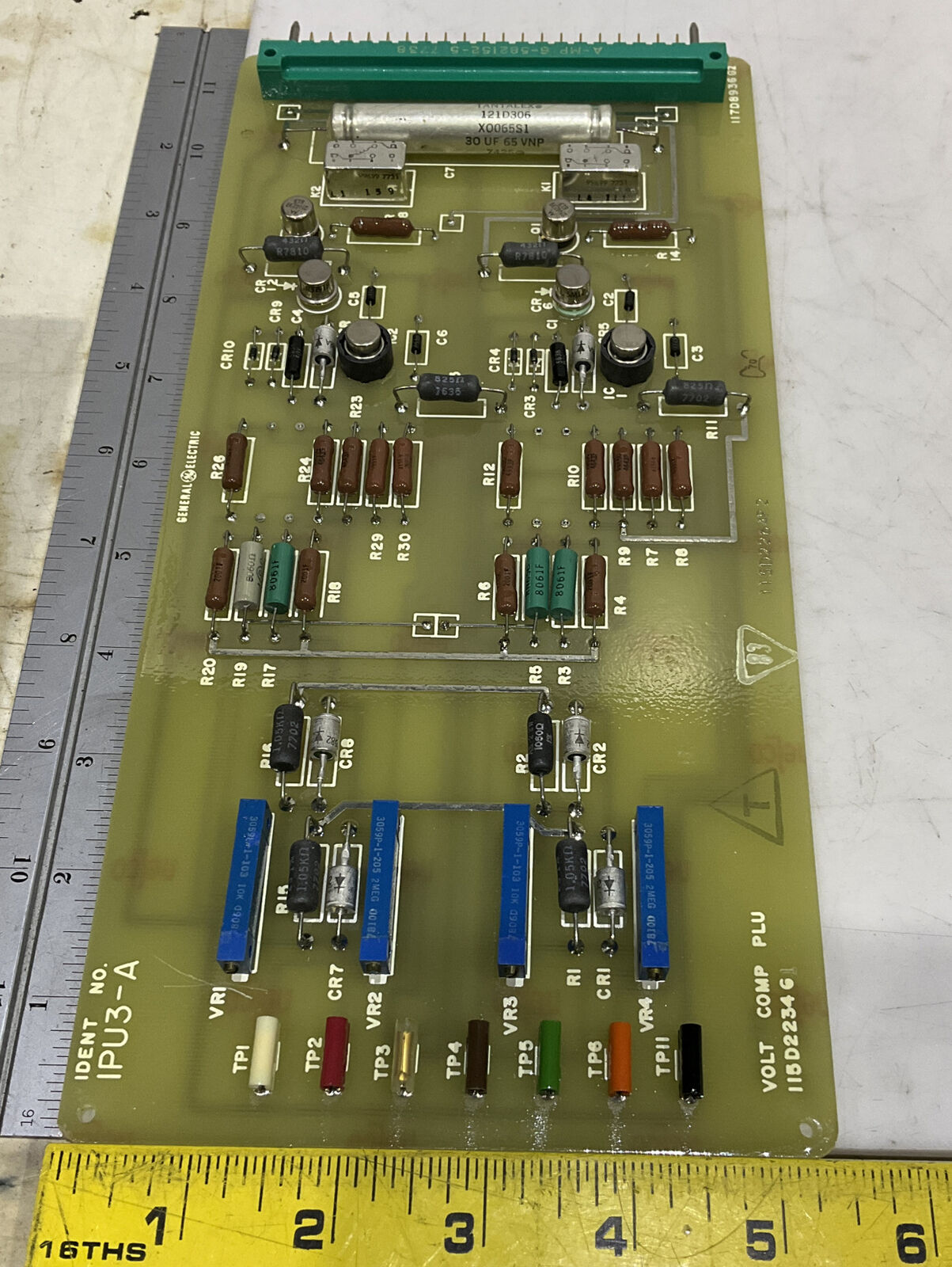 GENERAL ELECTRIC 1PU3-A 115D2234 G1 VOLT COMP PLU MODULE 373