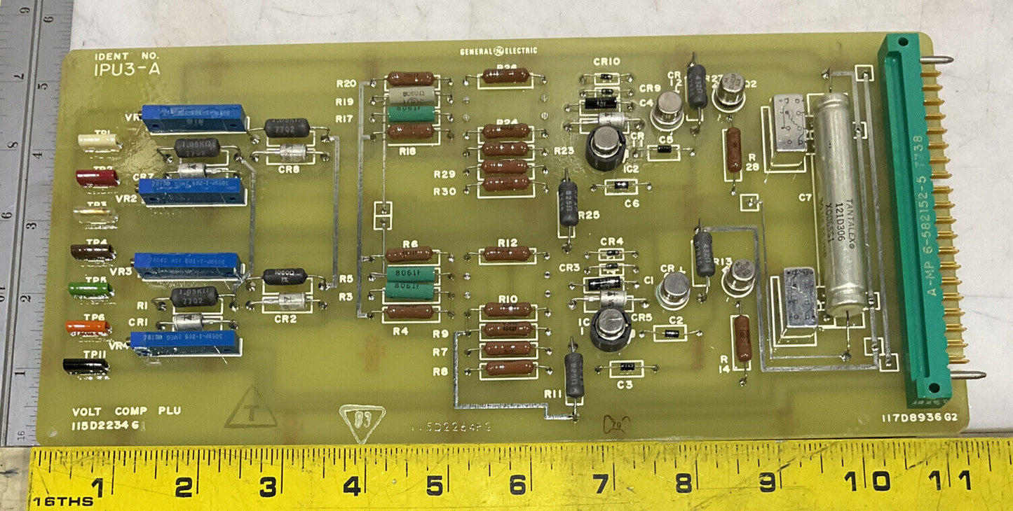 GENERAL ELECTRIC 1PU3-A 115D2234 G1 VOLT COMP PLU MODULE 373