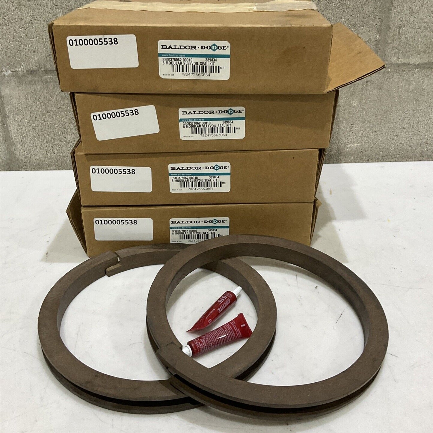 BALDOR DODGE 3509378062 00010 8 MODULAR SLEEVOIL SEAL KIT LOT OF 4 373