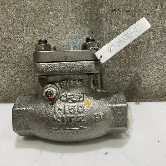 KITZ AK150UOM CHECK VALVE 1” SS BODY 150 CLASS CF3M B16.34 373