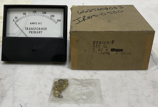 RESEARCH COTTRELL 430 GL 0-300 AMPS 4 STUD TRANSFORMER 85011-L8 METER 373