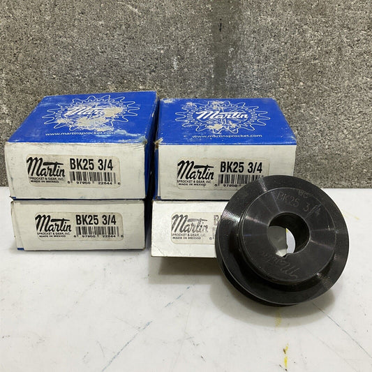MARTIN BL25 3/4 FHP SHEEVE 2.5” OD 3/4” FINISHED BORE 1 GROOVE LOT OF 2 373
