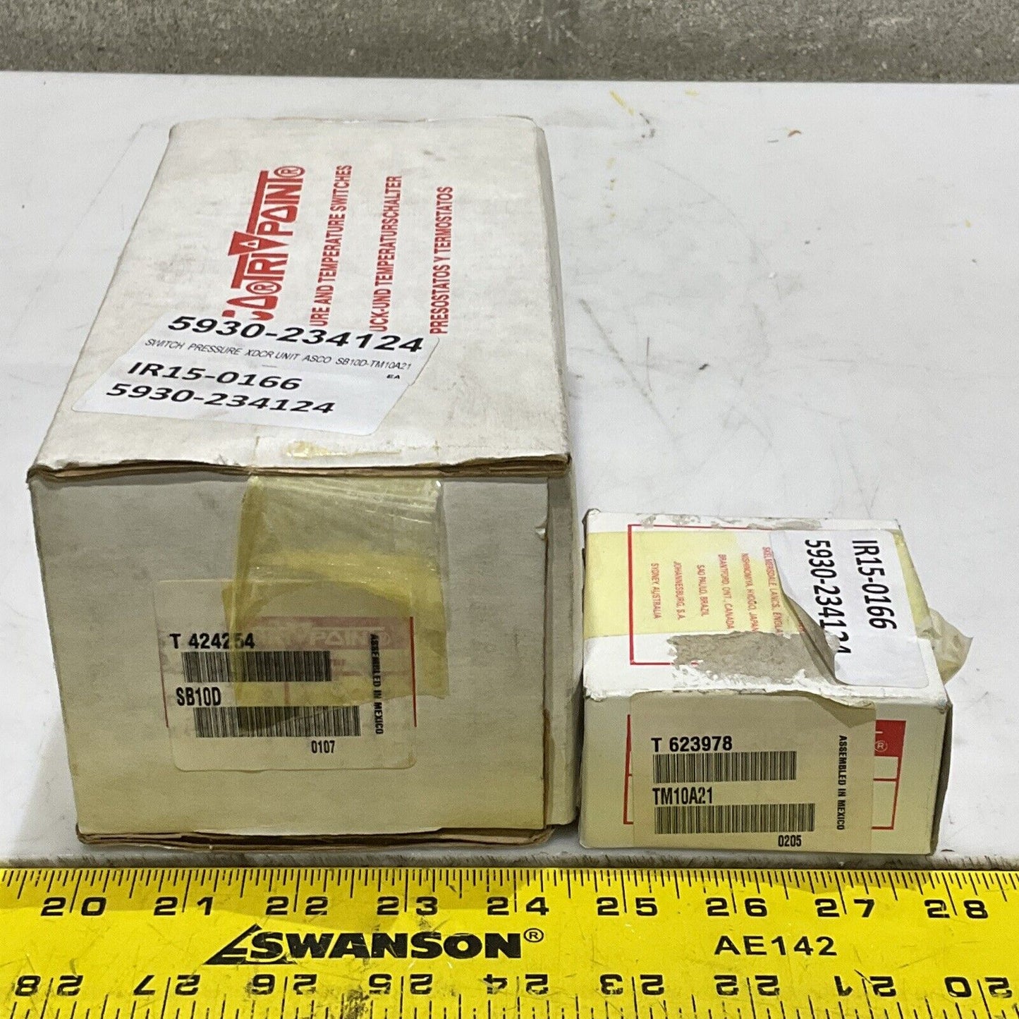 ASCO TRI POINT T 424254 SB10D T 623978 TM10A21 PRESSURE SWITCH 373