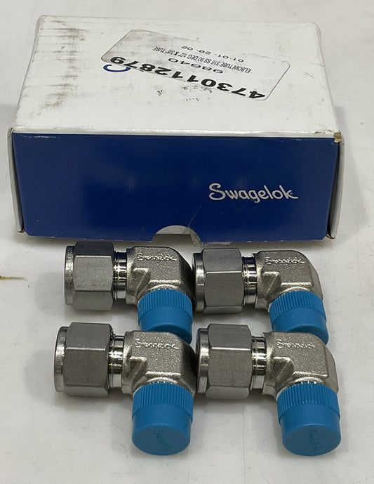 SWAGELOK SS-810-2-6 MALE ELBOW LOT OF 4 373