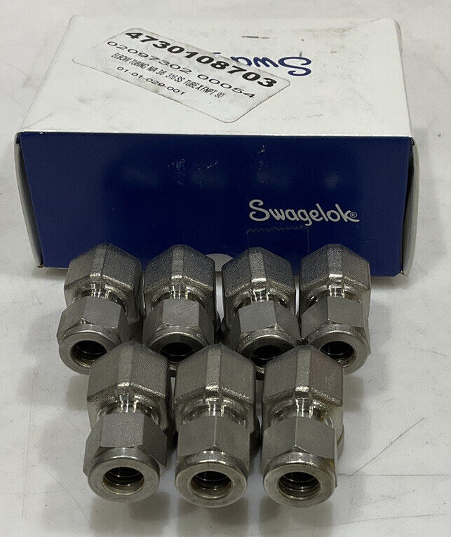 SWAGELOK SS-600-8-6 FEMALE ELBOW LOT OF 7 373