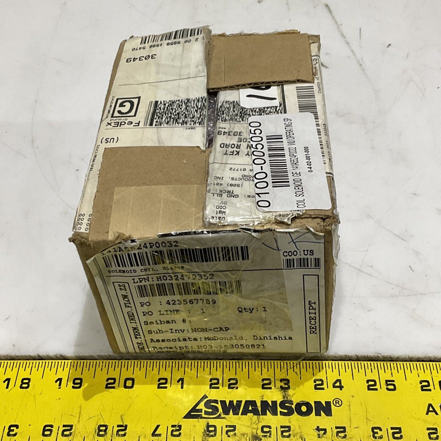 GE 141A5524P0032 89537 SOLENOID COIL 373