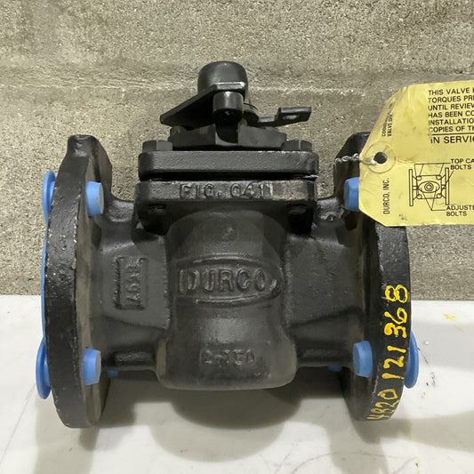 DURCO AY41777AA 6537 FIG. 0411 G411 DI/DI FLANGED PLUG VALVE 2” 150 LB 373