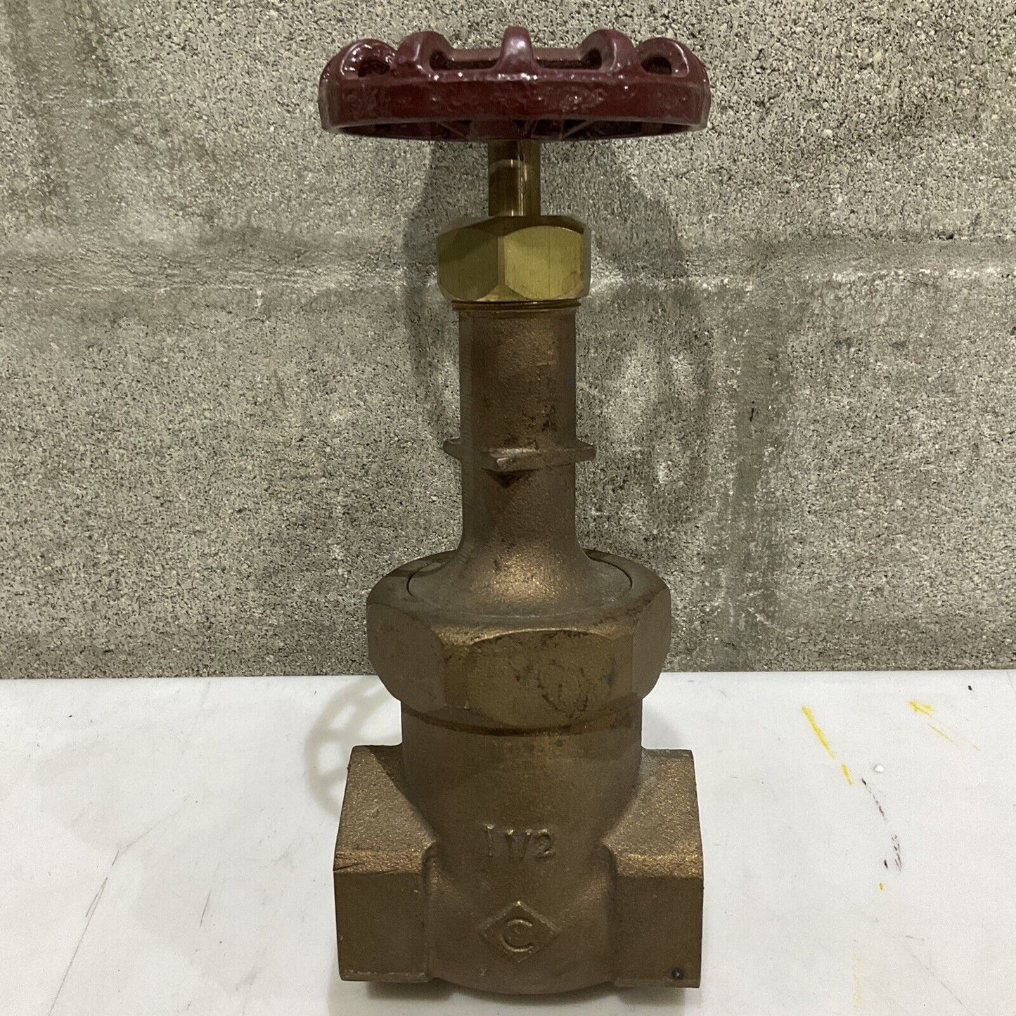 CRANE 424 CL200 RISING STEAM GATE VALVE BRONZE 1.5” 200 LB 400 CWP 373