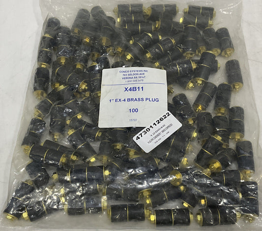CONCO EX-4 X4B11 1” EXPANDING TUBE PLUG BRASS CONDENSOR LOT OF 100 373