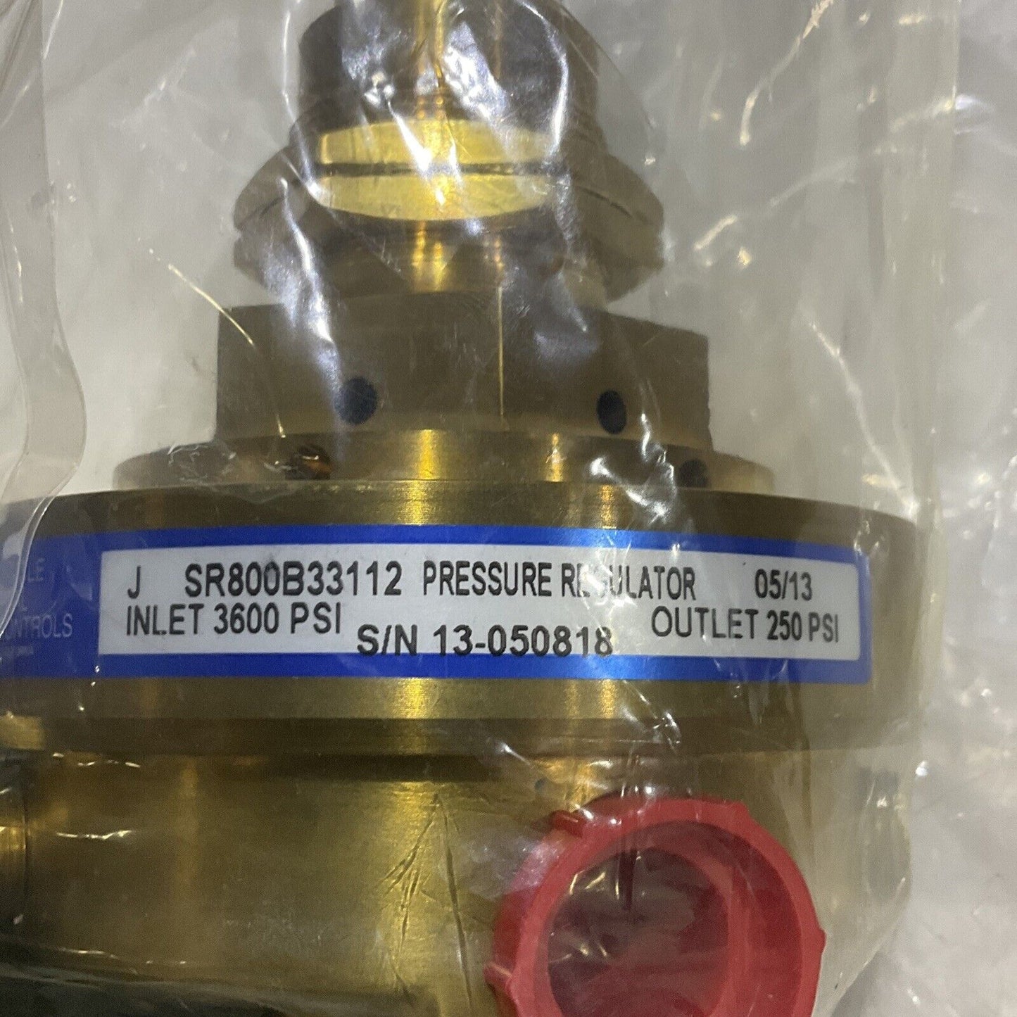 CIRCLE SEAL CONTROLS SR800B33112 HYDROGEN PRESSURE REGULATOR 3600PSI 373