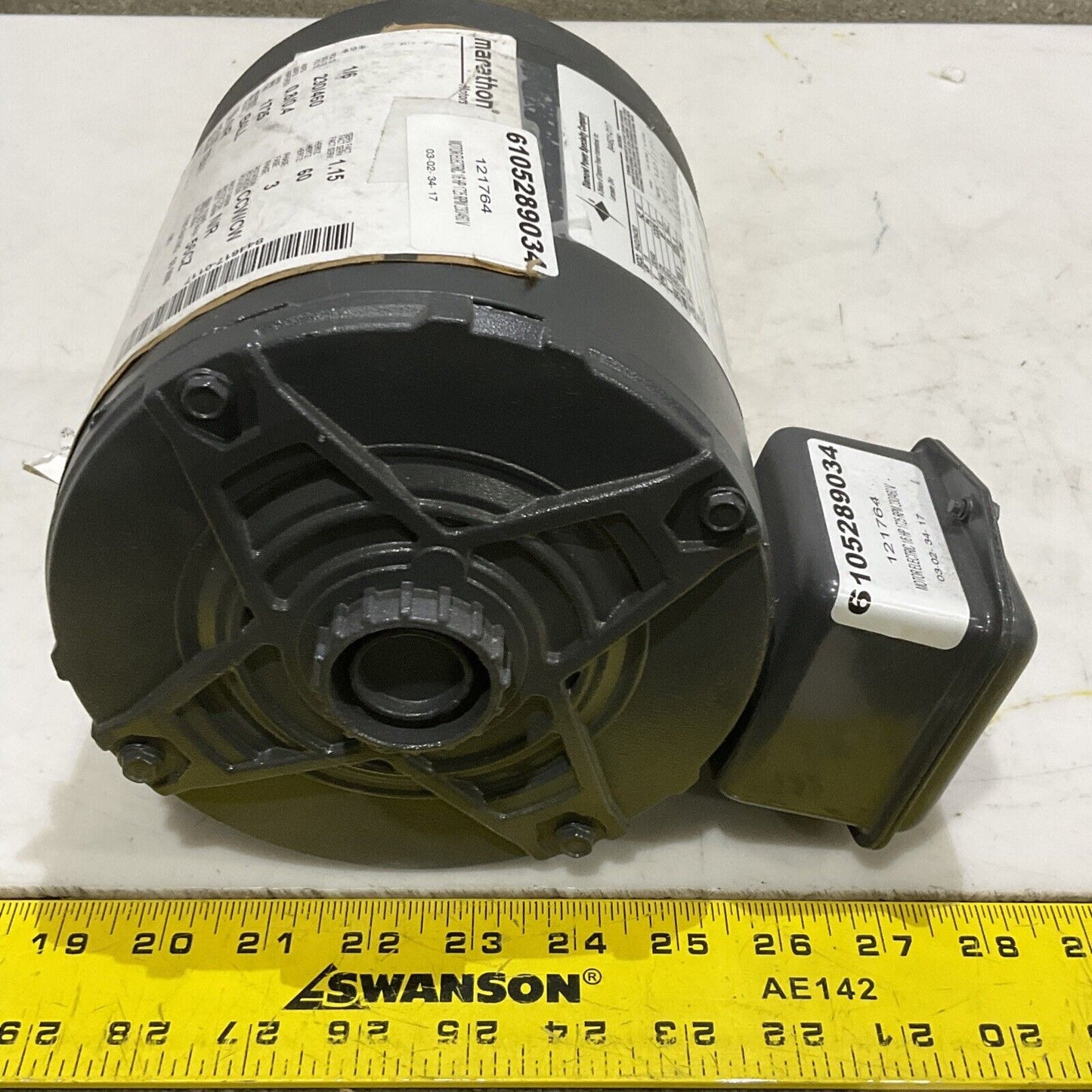 DIAMOND POWER 5K42GN4363 ELECTRIC MOTOR 1/6 HP 230/460 V 1725 RPM 60 HZ 3 PH 373