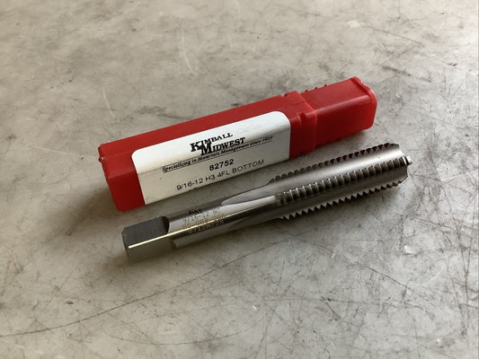 KIMBALL MIDWEST 82752 BOTTOM TAP 9/16-12 H3 4FL 476