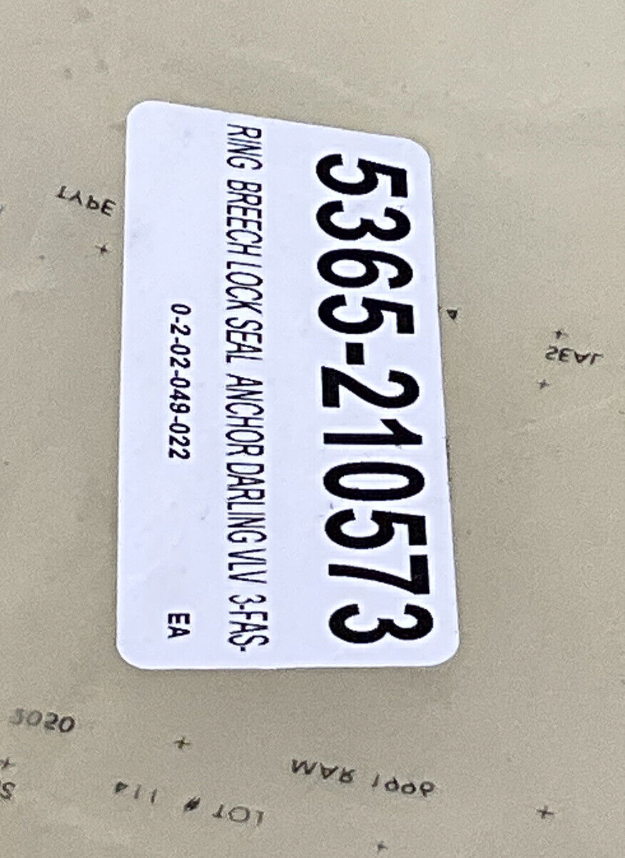 ANCHOR DARLING VALVE 3-FAS-919 V17 C30208 SEAL RING 373