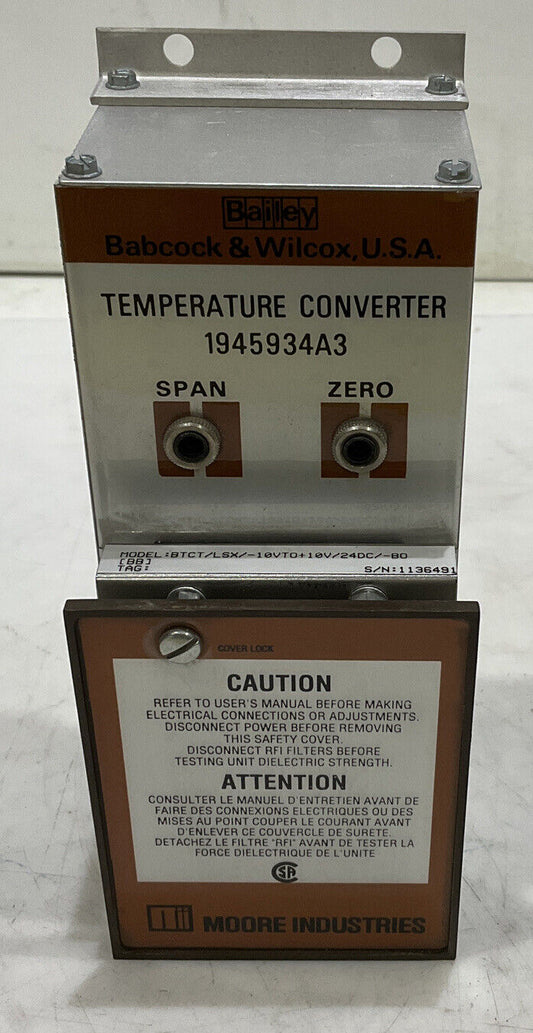 BABCOCK AND WILCOX 1945934A3 TEMPERATURE CONVERTER 373