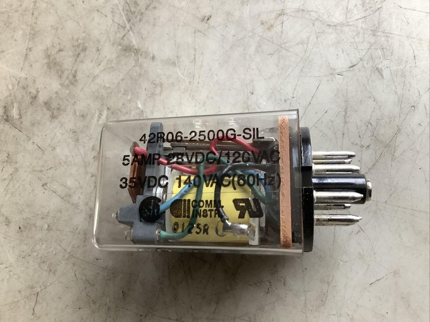 COMM INSTR 42R06-2500G-SIL RELAY 5A 8-PIN 35VDC 140VAC  373