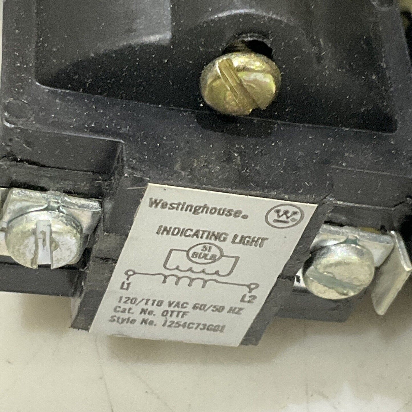 WESTINGHOUSE 1254C73G01 OTTF INDICATOR LIGHT PANEL 120V LOT OF 2 373