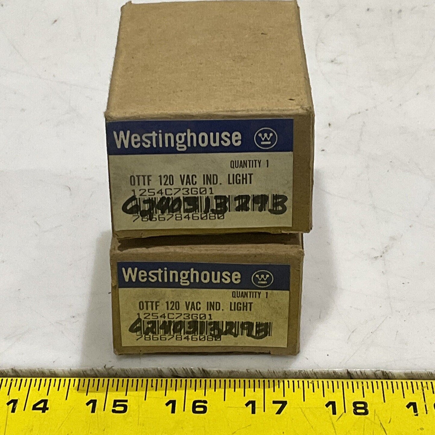 WESTINGHOUSE 1254C73G01 OTTF INDICATOR LIGHT PANEL 120V LOT OF 2 373