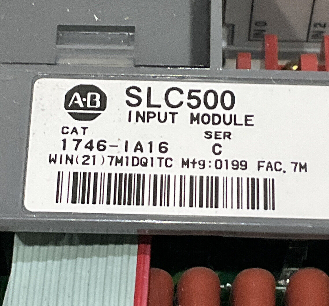 ALLEN-BRADLEY SLC500 1746-IA16 SER C INPUT MODULE 373