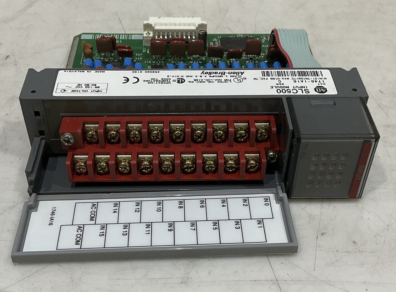 ALLEN-BRADLEY SLC500 1746-IA16 SER C INPUT MODULE 373