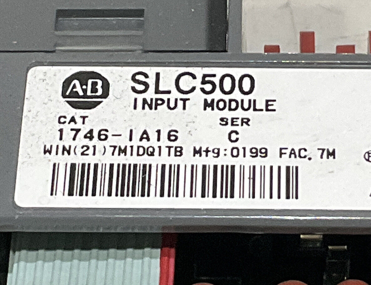 ALLEN-BRADLEY SLC 500 1746-IA16 SER C INPUT MODULE 373