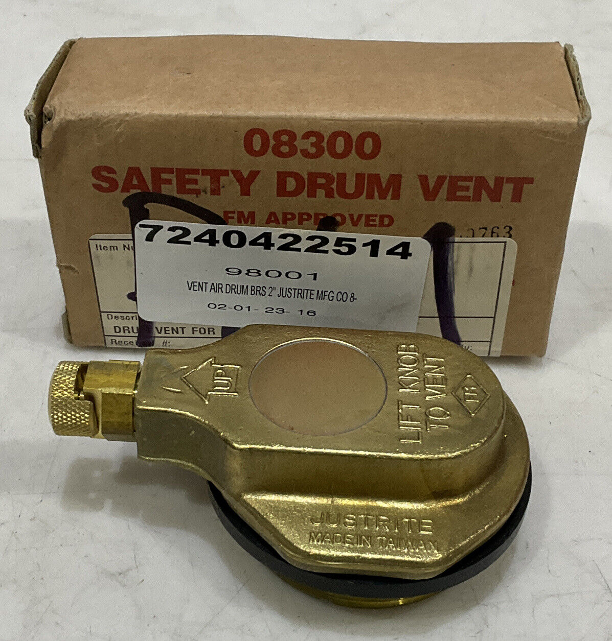 JUSTRITE 80300 SAFETY DRUM VENT 373