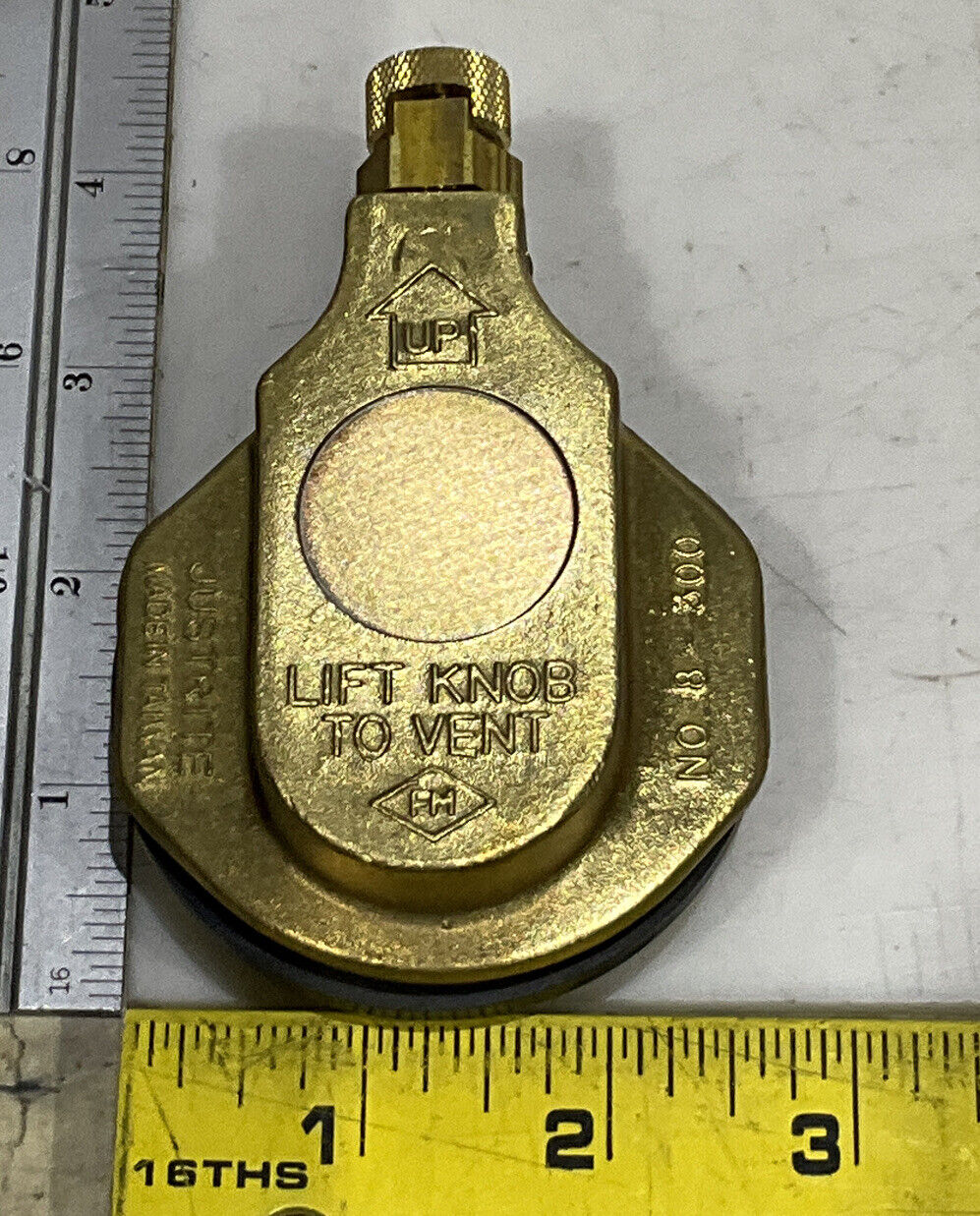 JUSTRITE 80300 SAFETY DRUM VENT 373