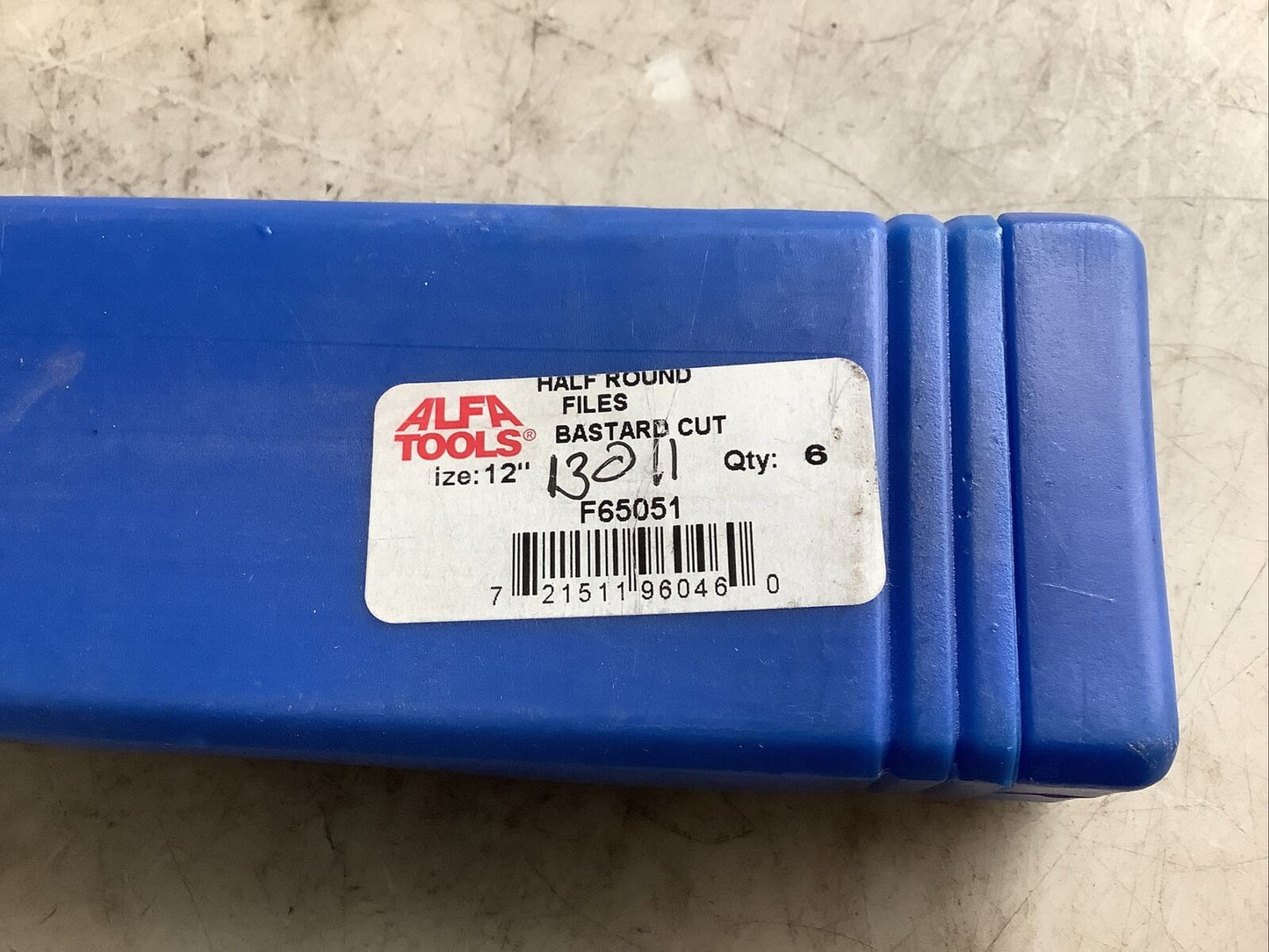 ALFA TOOLS F65051 BASTARD CUT HALF ROUND FILE 12IN 373 - QTY 6