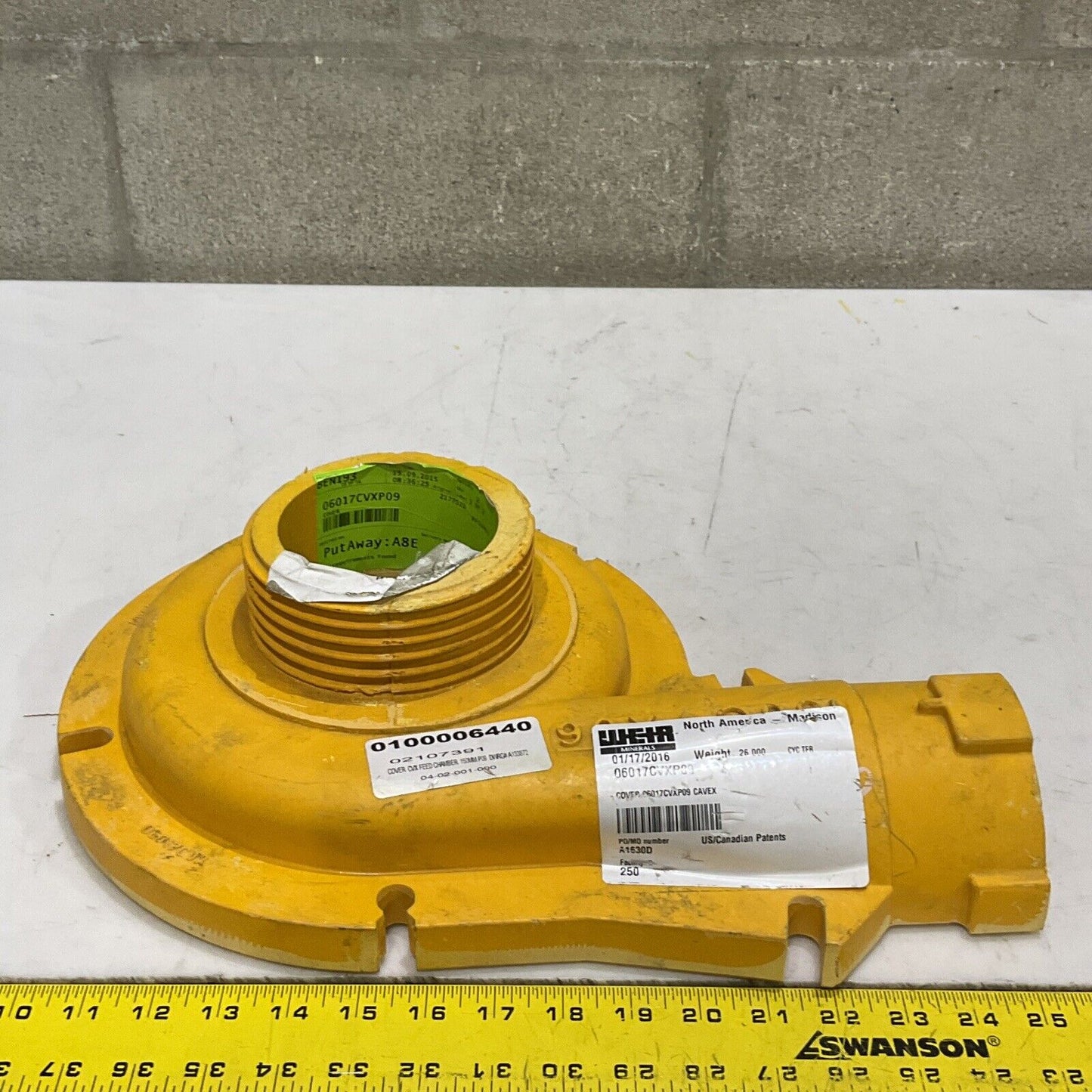 WEIR 06017CV09 CAVEX PUMP COVER FEED CHAMBER 150CVX06 373