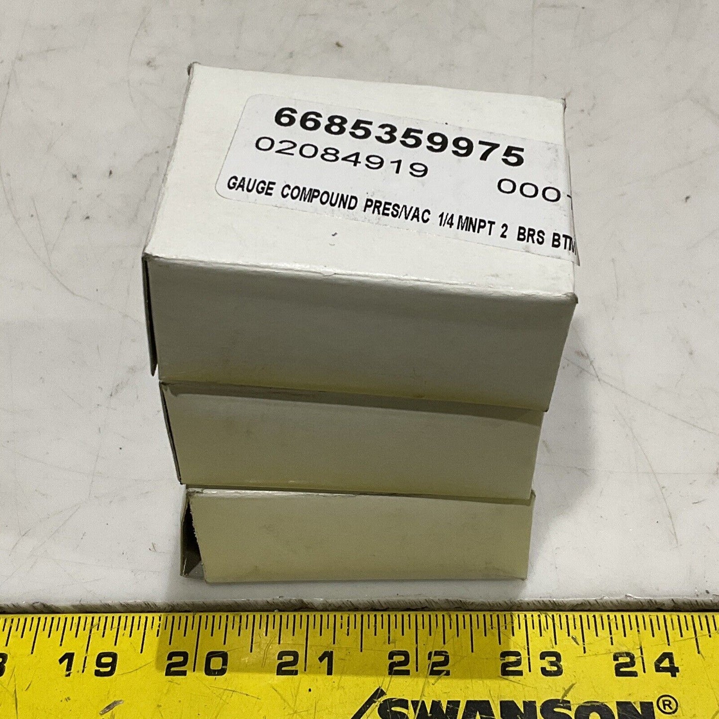 MARSH BELLOOFRAM J1412 PRESSURE GAUGE 2” STD NPT 1/4” 30” HGX30 PSI LOT OF 3 373