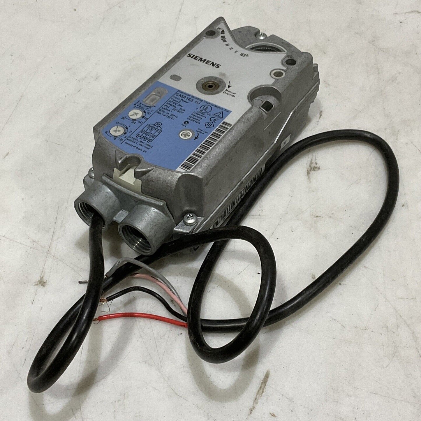 SIEMENS GMA163.1U OPEN AIR ACTUATOR 24V 50/60HZ 373