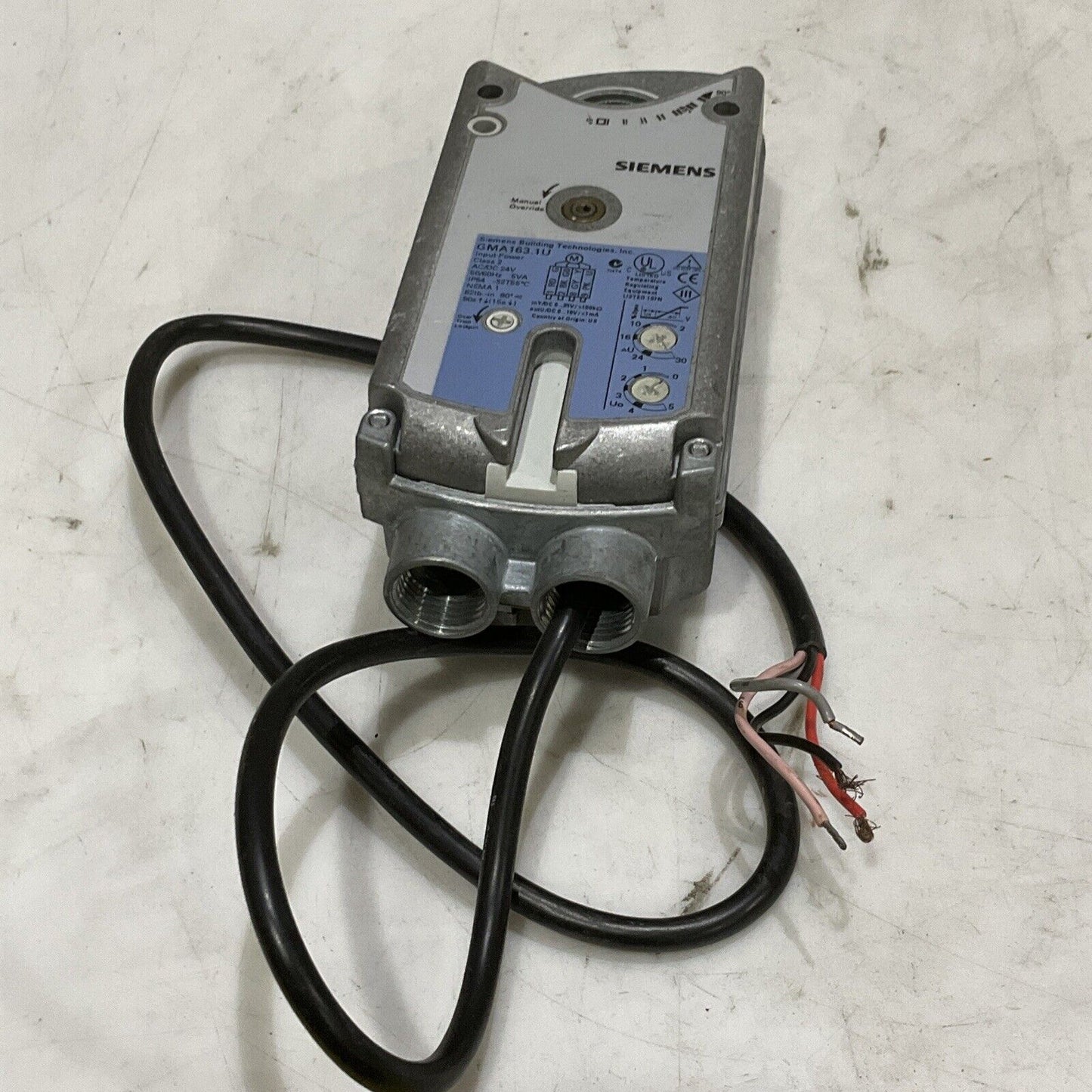 SIEMENS GMA163.1U OPEN AIR ACTUATOR 24V 50/60HZ 373