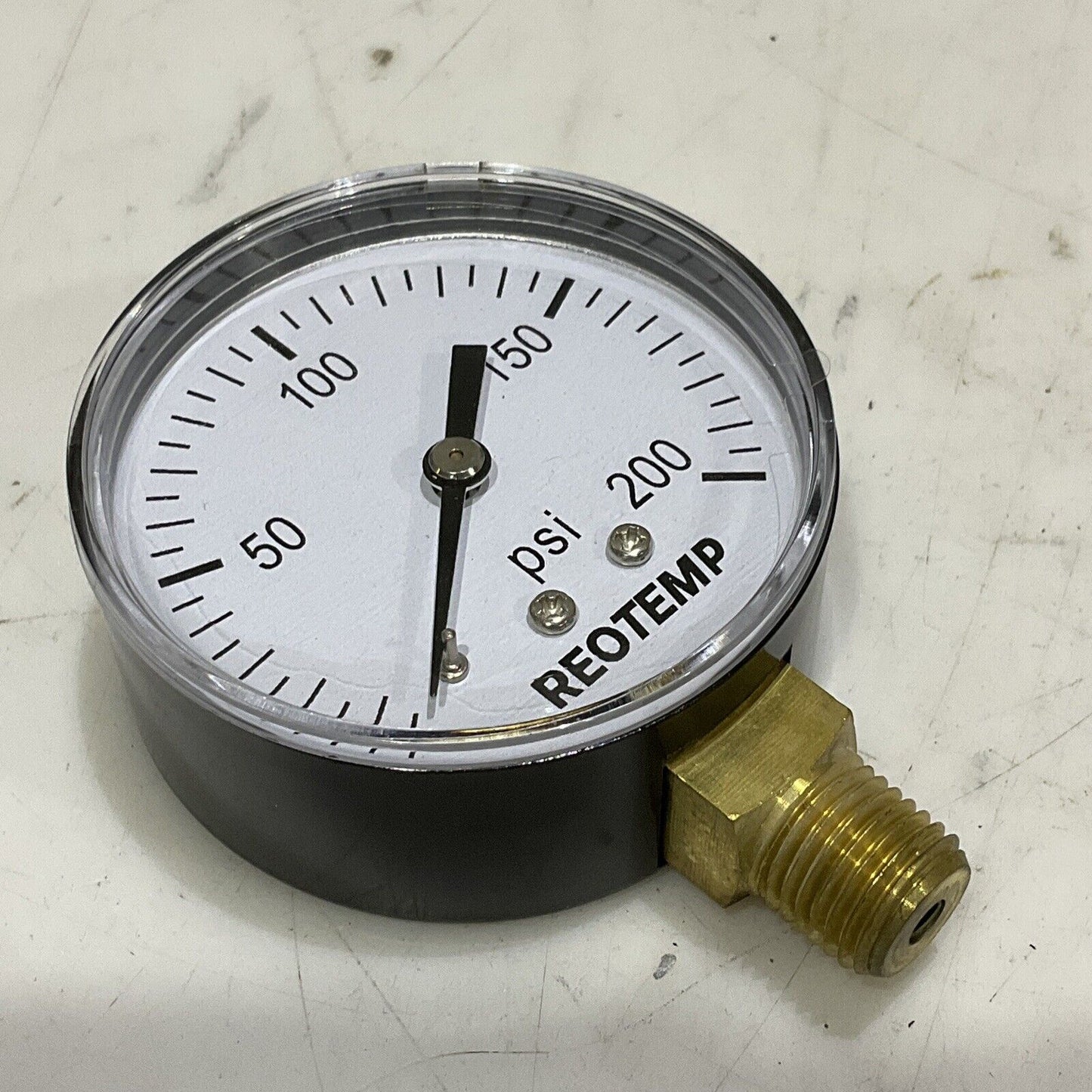 REOTEMP PD25N2A4P20-D-P PRESSURE GAUGE 2.5” 1/4” 0-200 PSI LOT OF 5 373