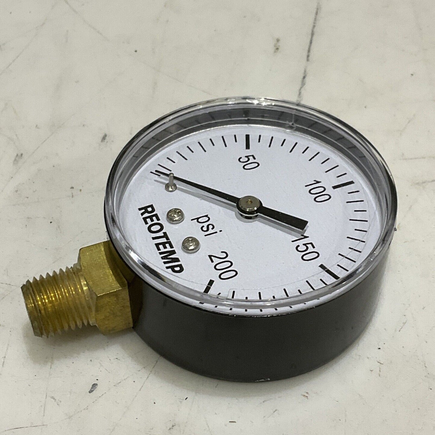 REOTEMP PD25N2A4P20-D-P PRESSURE GAUGE 2.5” 1/4” 0-200 PSI LOT OF 5 373
