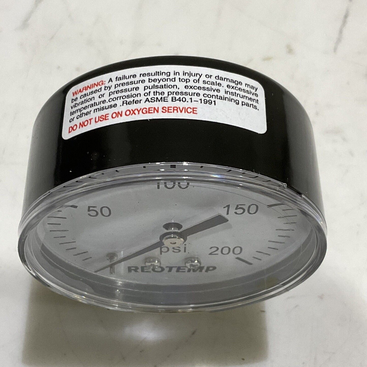 REOTEMP PD25N2A4P20-D-P PRESSURE GAUGE 2.5” 1/4” 0-200 PSI LOT OF 5 373