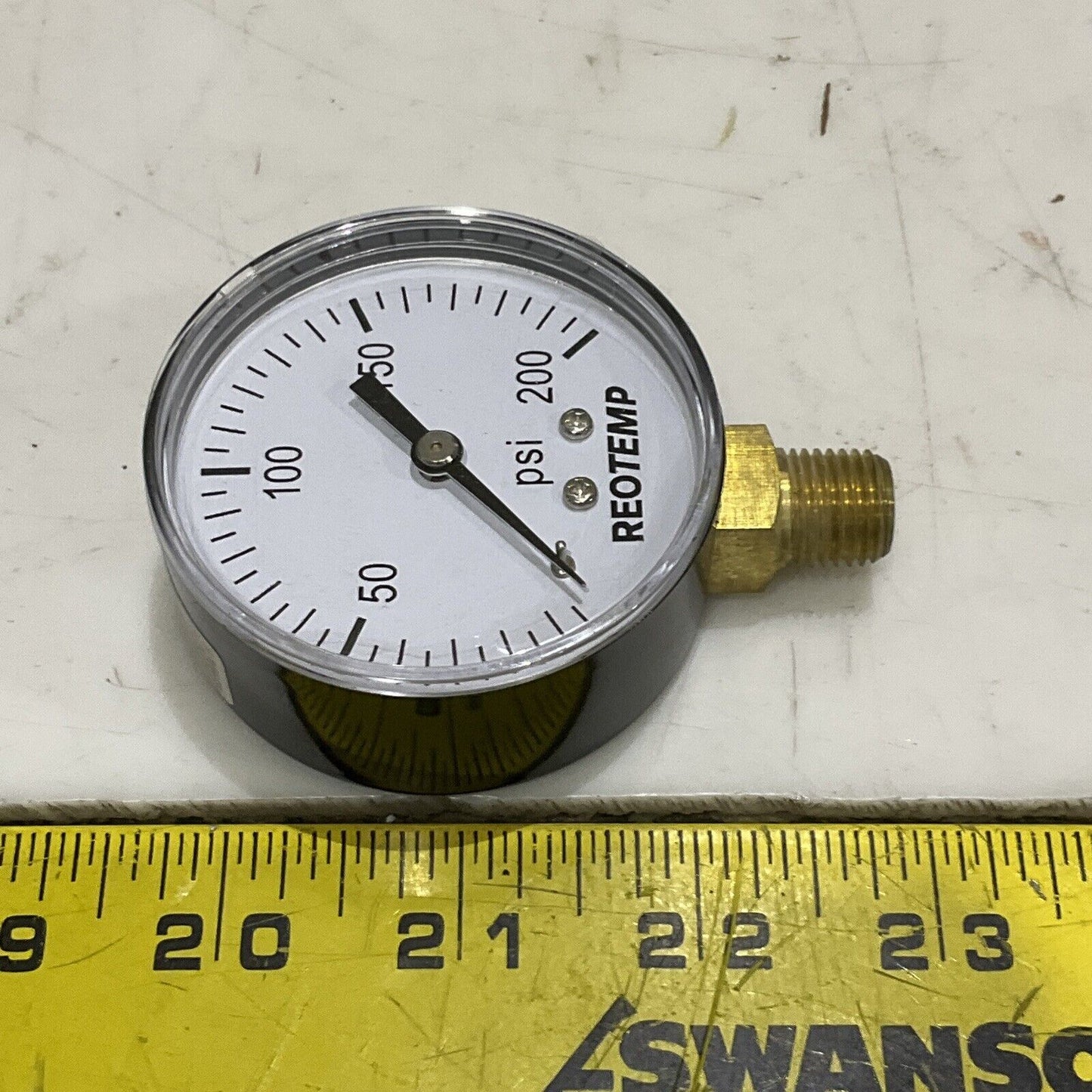 REOTEMP PD25N2A4P20-D-P PRESSURE GAUGE 2.5” 1/4” 0-200 PSI LOT OF 5 373