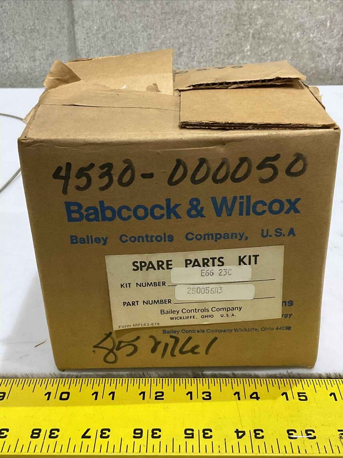 BABCOCK & WILCOX BAILEY E66 23C 250056A3 LIGHT FLICKER SENSOR SPARE PART KIT 373