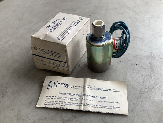 PETER PAUL ELECTRONICS 26Z00300CM SOLENOID VALVE 120V 12W 75PSI 3/32IN 373