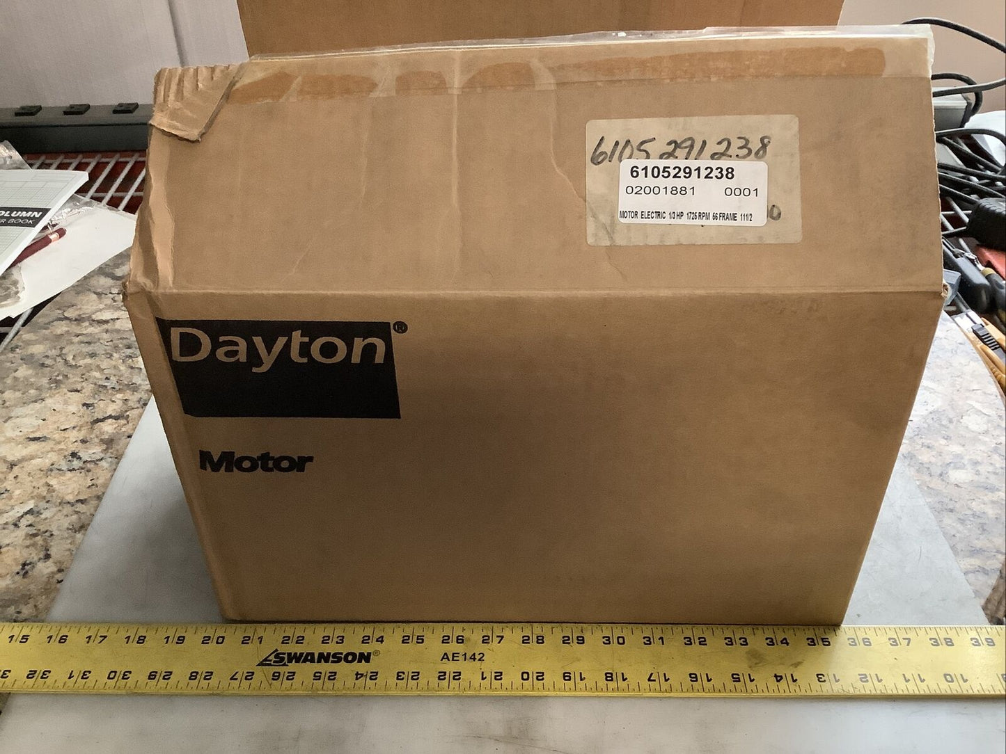 DAYTON 5K262Y GENERAL PURPOSE MOTOR 1PH 1/4HP 1725RPM 373